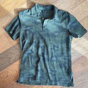 Banana Republic Olive Camouflage Polo Shirt